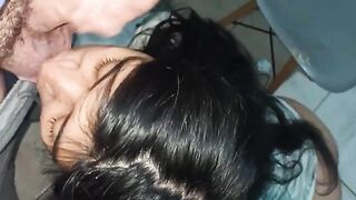 I filled the dentist with milk after sucking his cock and giving it to me in the ass