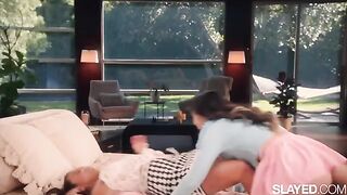 Bestie Jennie learns to loosen up from naughty Lulu in a steamy session