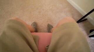 Horny step sister thought I was her boyfriend on the other side of Glory Hole