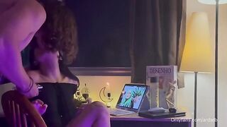 A cute 18-year-old girl has sex after smoking weed in a lo-fi session