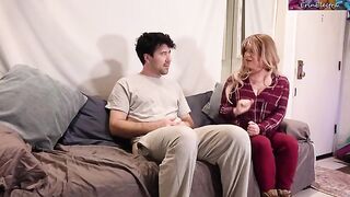 A stepmom helped her stepson not to masturbate, showcasing real passion