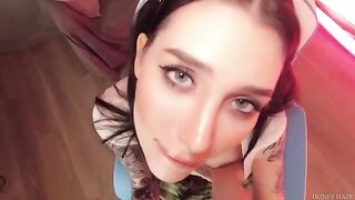 A cute gamer girl cheats on her BF with her stepbrother
