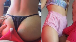 A man came to the strip club and ordered a lap dance from a hot girl in red underwear