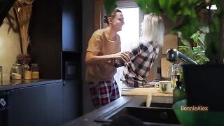 A couple was caught having sex right in the kitchen. What a shock!