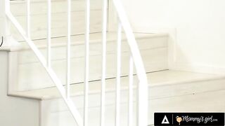Blonde beauty India Summer seduces her stepdaughter's friend for a threesome