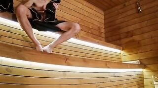 I showed my cock to three strangers in the sauna. Quite an adventure!