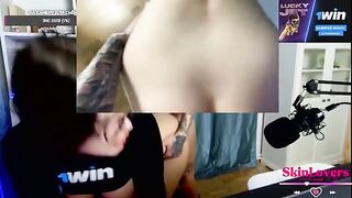 A streamer girl skinloverss got fucked during a stream