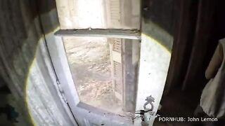 Babe explores a creepy abandoned house with her camera