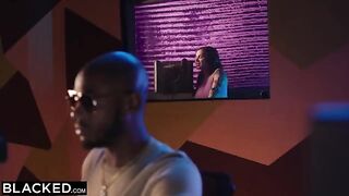 A singer Keisha is in the studio with a producer Anton, and things heat up