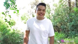 Korin, the busty Spanish mommy, wants to join our outdoor dates