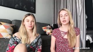Sexy amateur girls are having their first experience with each other