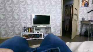Father waited outside while the stepmom got intimate with her stepson