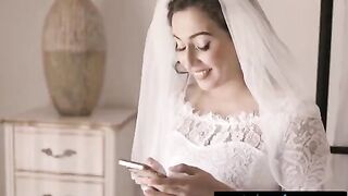 The bride got a threesome with her cheating wife and friend