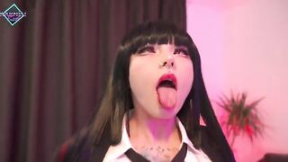 Karneli Bandi fucked the holes of Yumeko Jabami and covered with sperm
