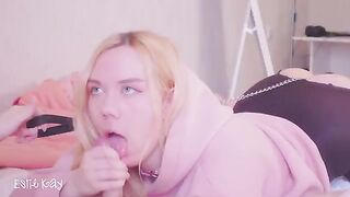 Girl walks with a butt plug on a leash and gets fucked in her ass