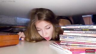 Stepbrother and stepsister got bored, decided to play a little