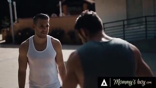 The guy wants to share his stepmom with his friends in a steamy scene