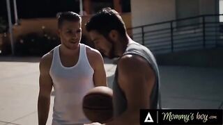 The guy wants to share his stepmom with his friends in a steamy scene