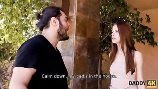 The girl is tired of her egoistic boyfriend, so she turned to his dad