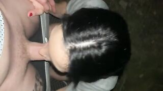 Babe agreed to fuck in front of a camera outdoors for cash