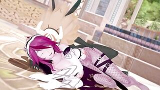 Hillachurl fucks Rosaria, taking advantage of her unique genshin impact