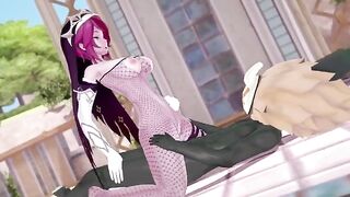 Hillachurl fucks Rosaria, taking advantage of her unique genshin impact