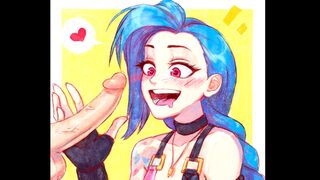 The best sex compilation of Jinx from League of Legends