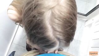 Petite babe fucked in a shop changing room, wild public sex