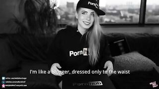 500K! Unboxing and Oral Creampie is a gift from Pornhub, featuring MollyRedWolf