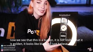 500K! Unboxing and Oral Creampie is a gift from Pornhub, featuring MollyRedWolf