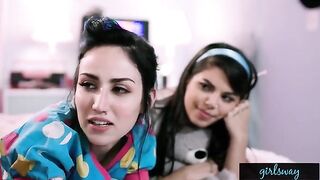 Retro Sleepover With Gina Valentina And Gianna Dior Featuring Intense Pussy Licking