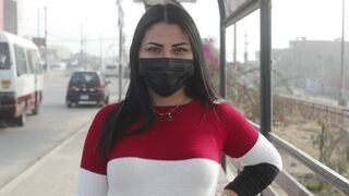 A stunning Venezuelan woman with a huge ass was lost in Lima