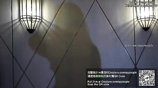 High heels Stockings 19 Dark Black Apple - exclusive potn