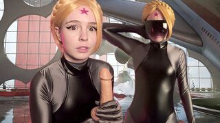Futuristic sex with an atomic blowjob and cumshots