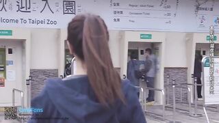 A couple gets fucked while on travel in this hot vlog
