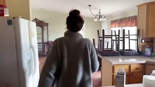 A pregnant woman tries to get a better housing deal from her landlord