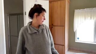 A pregnant woman tries to get a better housing deal from her landlord