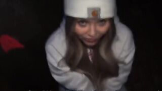 The slutty girl gets fucked by many guys to join the skater crew