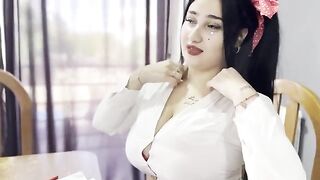 A hot girl is trying to pass the math exam by any means necessary
