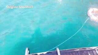 A man roughly fucked Latina with a big ass on a yacht