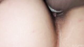 Russian beauty fucked by her husband and his friend in a steamy threesome