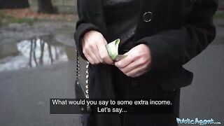 Hot blonde MILF teacher Susanie Grande fucked outdoors for cash by Public Agent