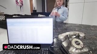 Eva Nyx gets her juicy teen pussy creampied by stepdad