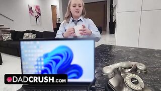 Eva Nyx gets her juicy teen pussy creampied by stepdad