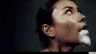 Hot Asian busty girls get fucked by horny alien monsters in a wild scene
