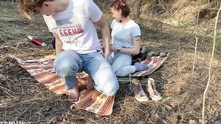 A beautiful slut went camping, and you can join her adventure