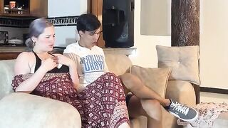 The young stepdaughter lost her virginity on the couch
