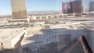 A guy sneaks into his ex-girlfriend’s hotel room in Las Vegas