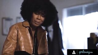 Detective Misty Stone gets fucked on her working desk
