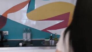 A fat guy fucks a skinny Asian teen who loves to skate